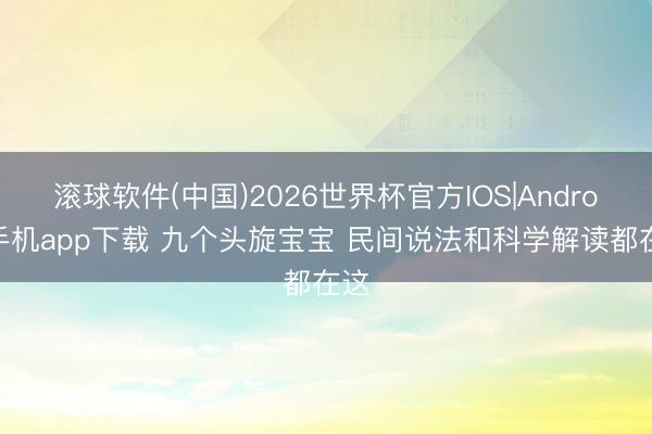 滚球软件(中国)2026世界杯官方IOS|Android手机app下载 九个头旋宝宝 民间说法和科学解读都在这