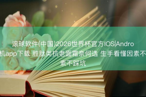 滚球软件(中国)2026世界杯官方IOS|Android手机app下载 胜肽类抗老面霜奈何选 生手看懂因素不踩坑