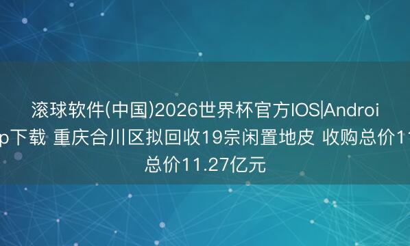 滚球软件(中国)2026世界杯官方IOS|Android手机app下载 重庆合川区拟回收19宗闲置地皮 收购总价11.27亿元
