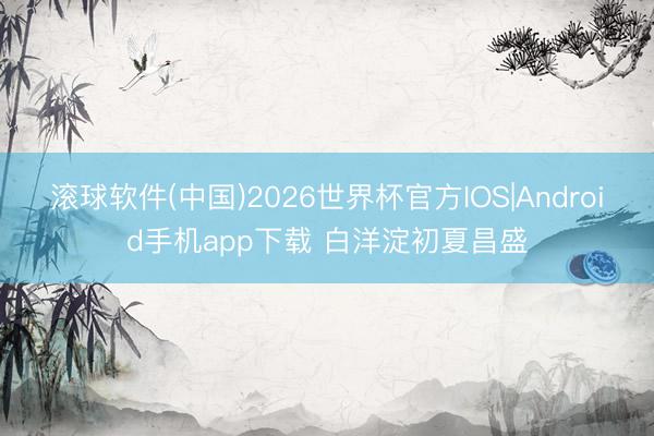 滚球软件(中国)2026世界杯官方IOS|Android手机app下载 白洋淀初夏昌盛