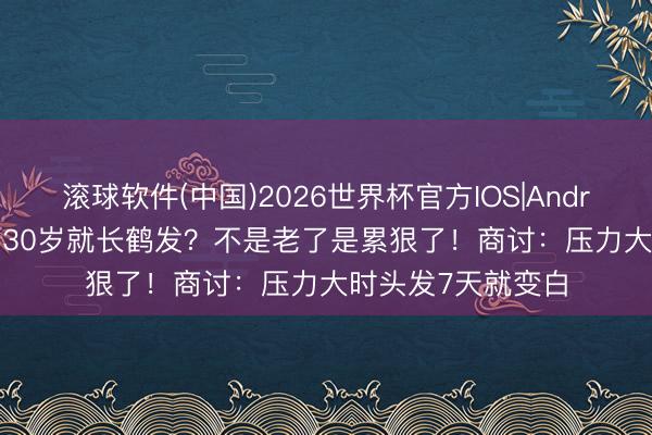 滚球软件(中国)2026世界杯官方IOS|Android手机app下载 30岁就长鹤发？不是老了是累狠了！商讨：压力大时头发7天就变白